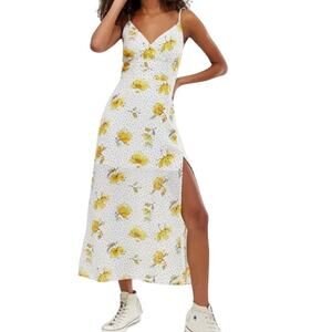 Abercrombie & Fitch Floral Midi Dress Polka Dot Slip Dress Size Small